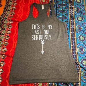 Pregnancy announcement tank-top